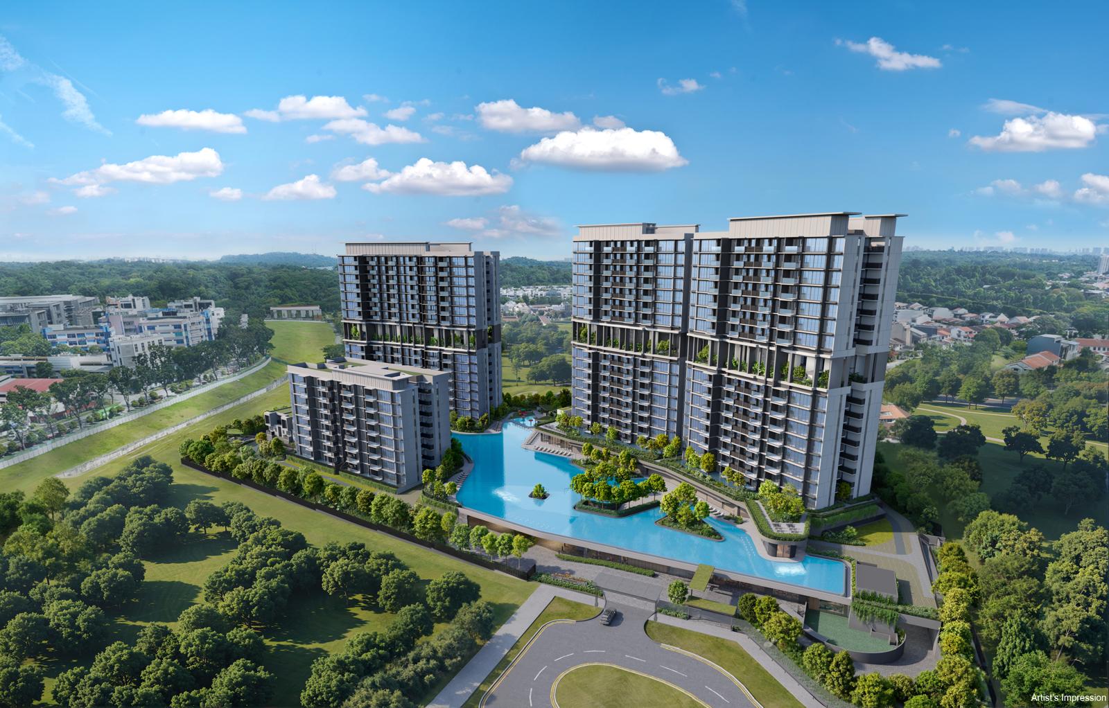 Artist’s impression of a residential development in Lentor, Singapore